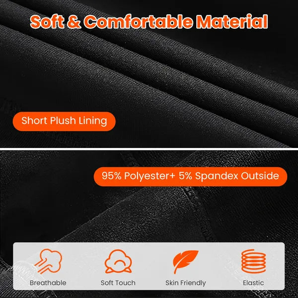 USB Heated Pants – 12 Heating Zones, 3 Heat Levels, Unisex, M–3XL