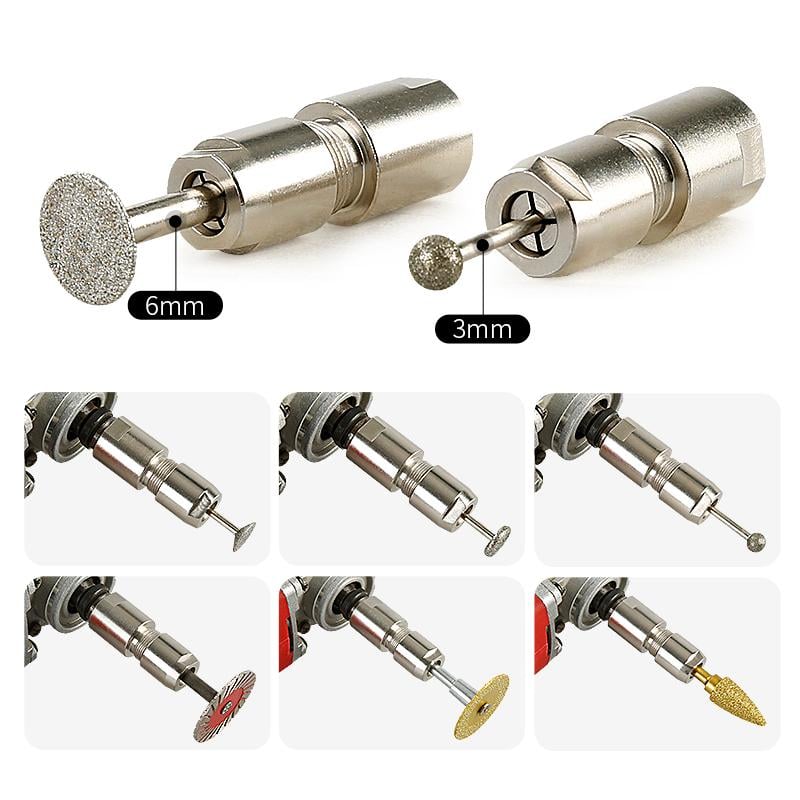 ‚öôÔ∏èAngle Grinder Conversion Kit üîß 3mm/6mm Dual Collet ‚Äì Universal Straight Grinder Adapter for Carving & Polishing