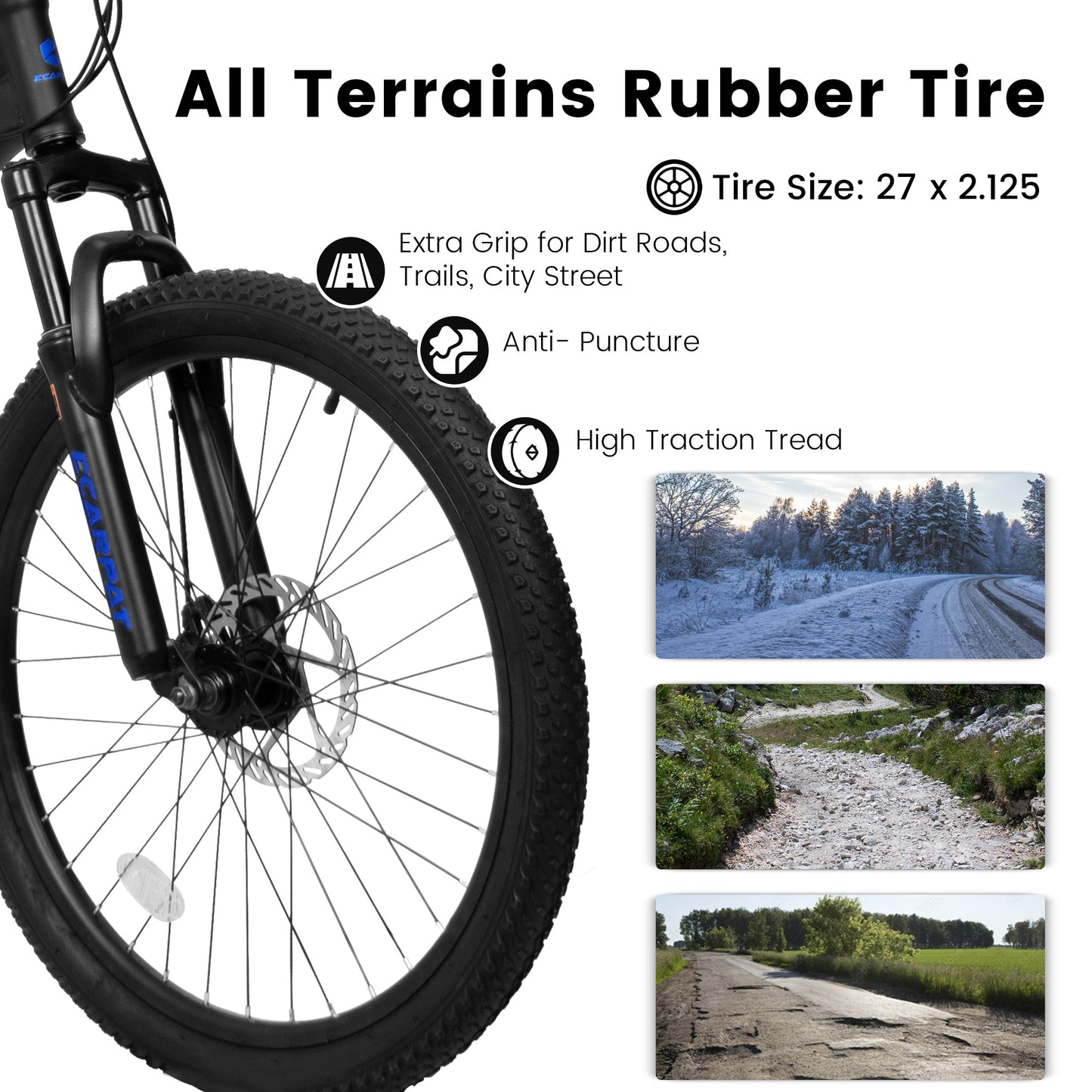27.5" Full-Suspension Mountain Bike | 21-Speed, Mechanical Disc Brakes & Dual Shock Absorbers