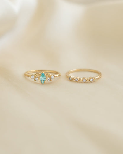 Aquamarine Ring Set