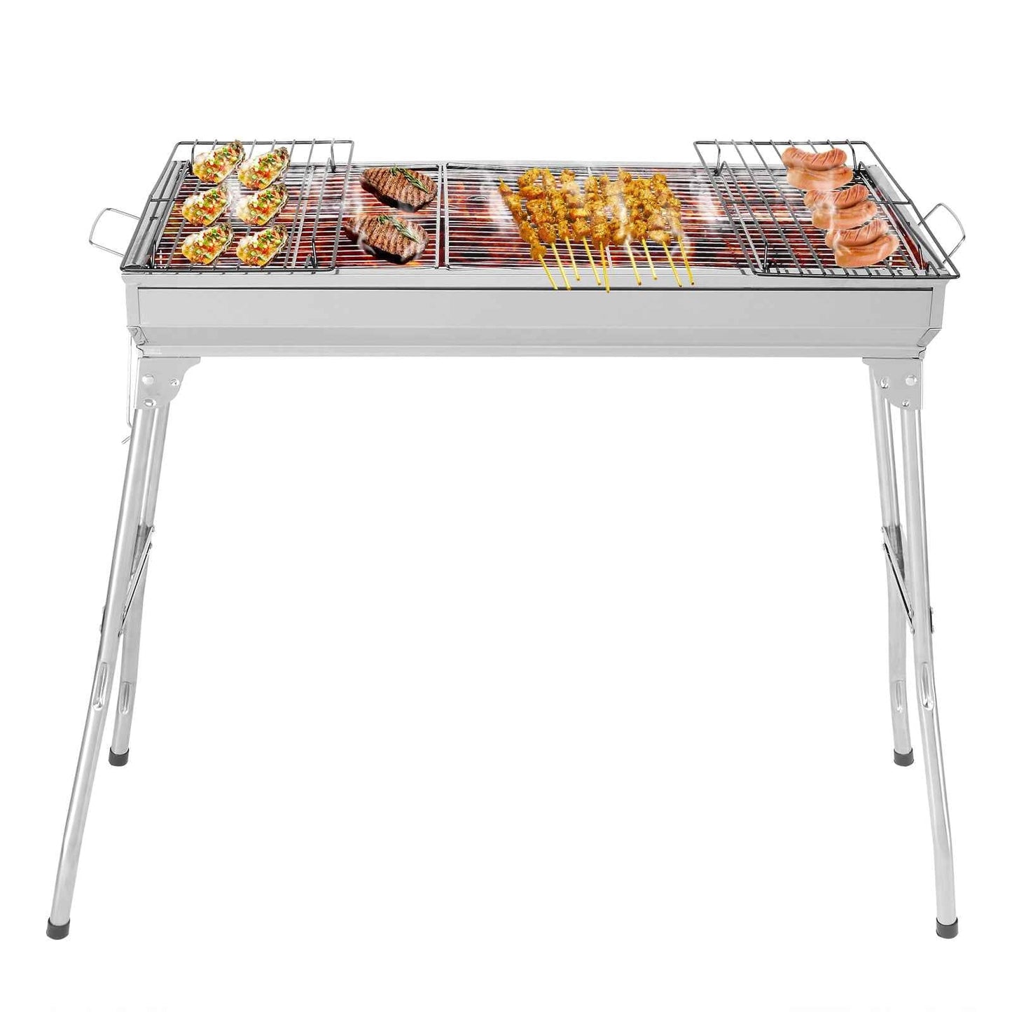 Portable Stainless Steel BBQ Grill – Compact Outdoor Grill