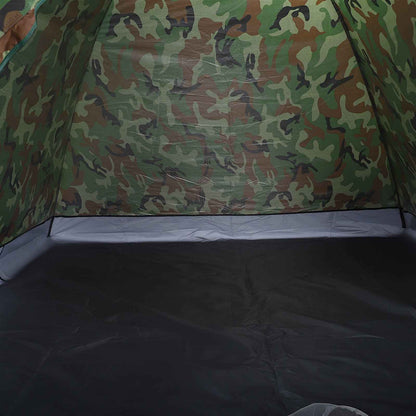 3–4 Person Camouflage Dome Camping Tent – UV-Proof 180T Polyester with Fiberglass Poles & Carry Bag