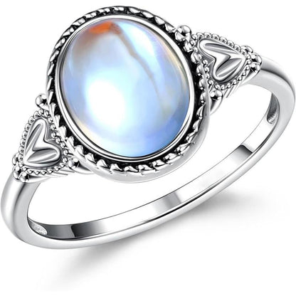 üéÅExquisite Color Change Mood Rings Moonstone for Women