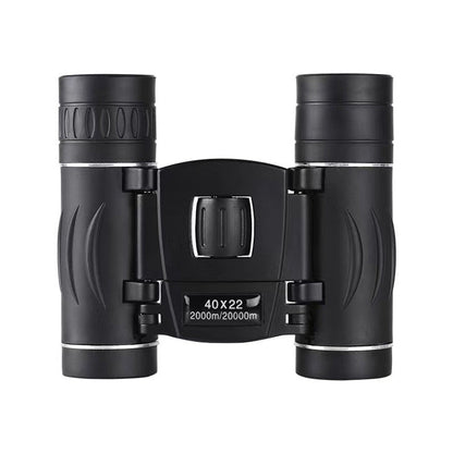 40x22 HD Binoculars – High-Power Compact Crescent Double Barrel with Optional Clip