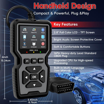 Dailyardtool¬Æ Advanced Diagnostic Tool Professional Engine Code Reader Reset Real-Time Data