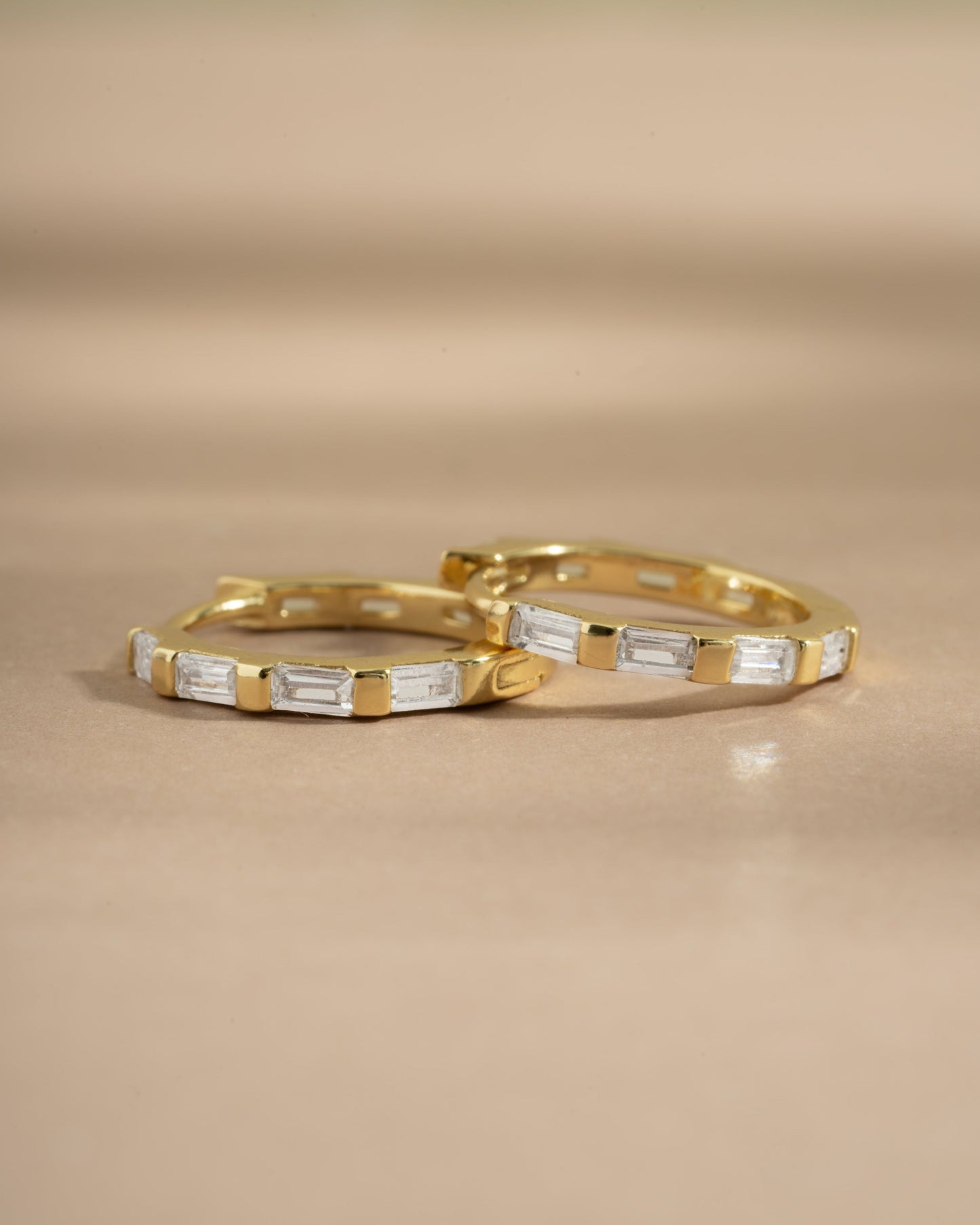 Baguette Hoop Earrings