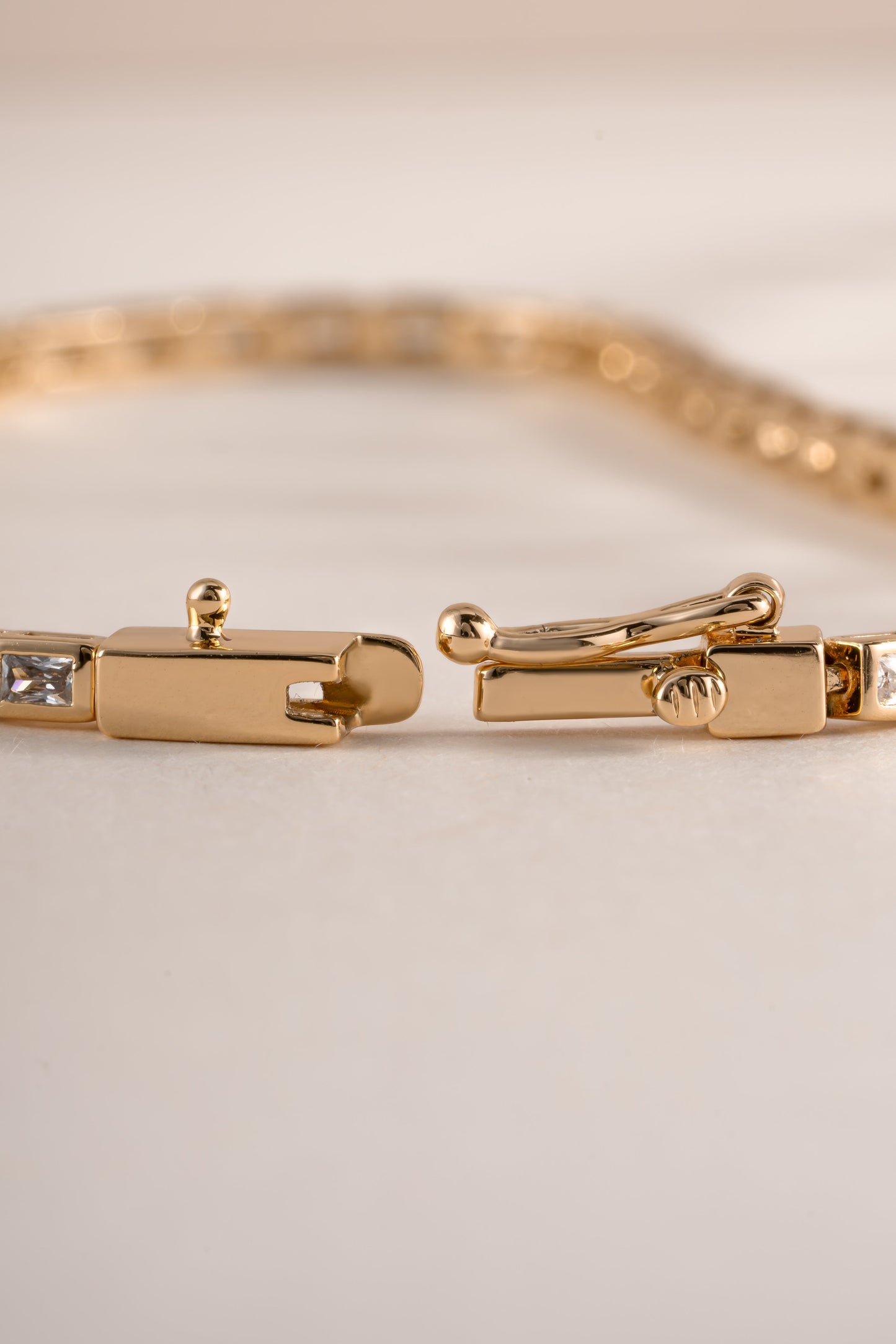Bezeled Baguette Tennis Bracelet