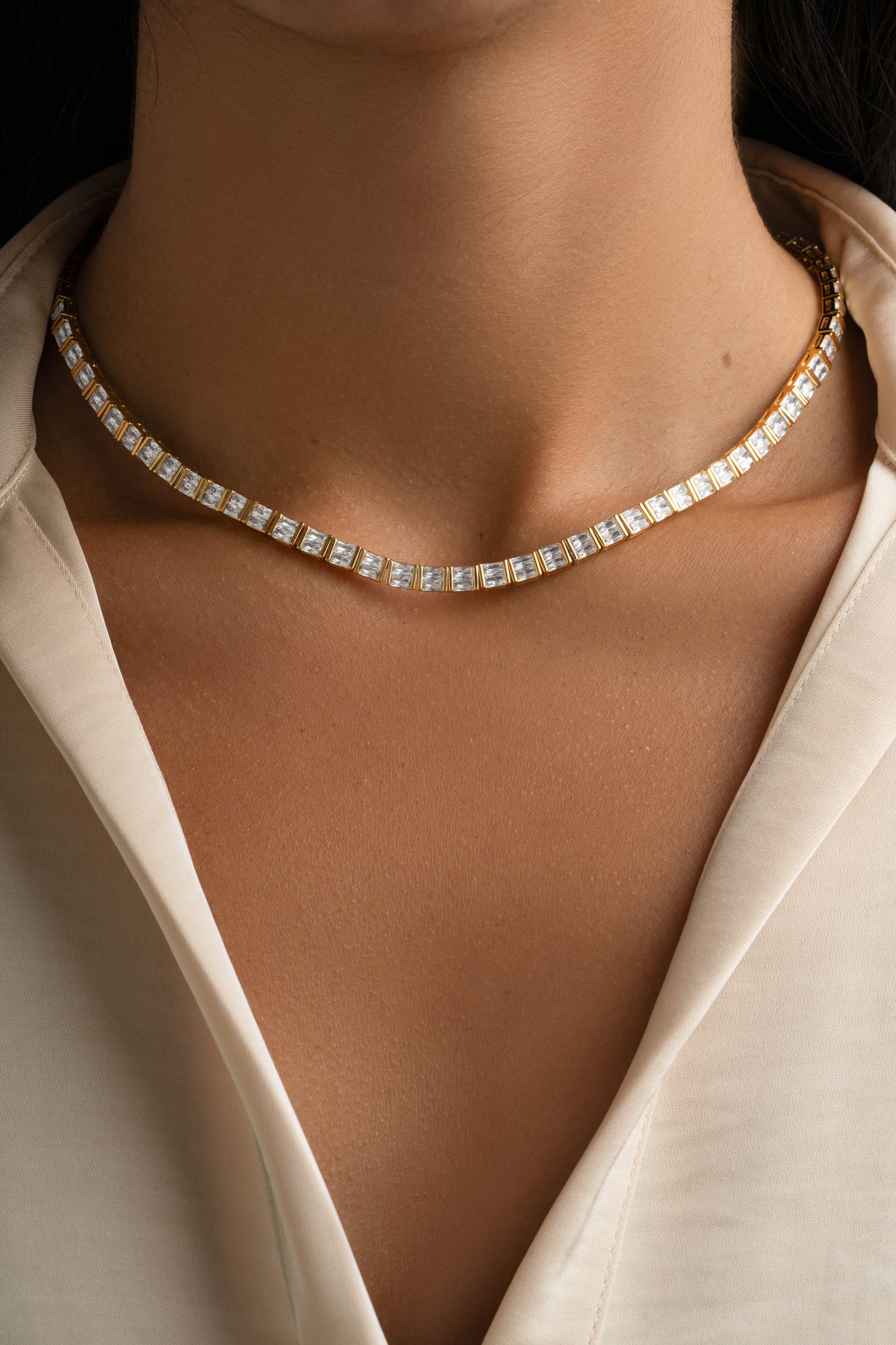 Baguette Tennis Necklace