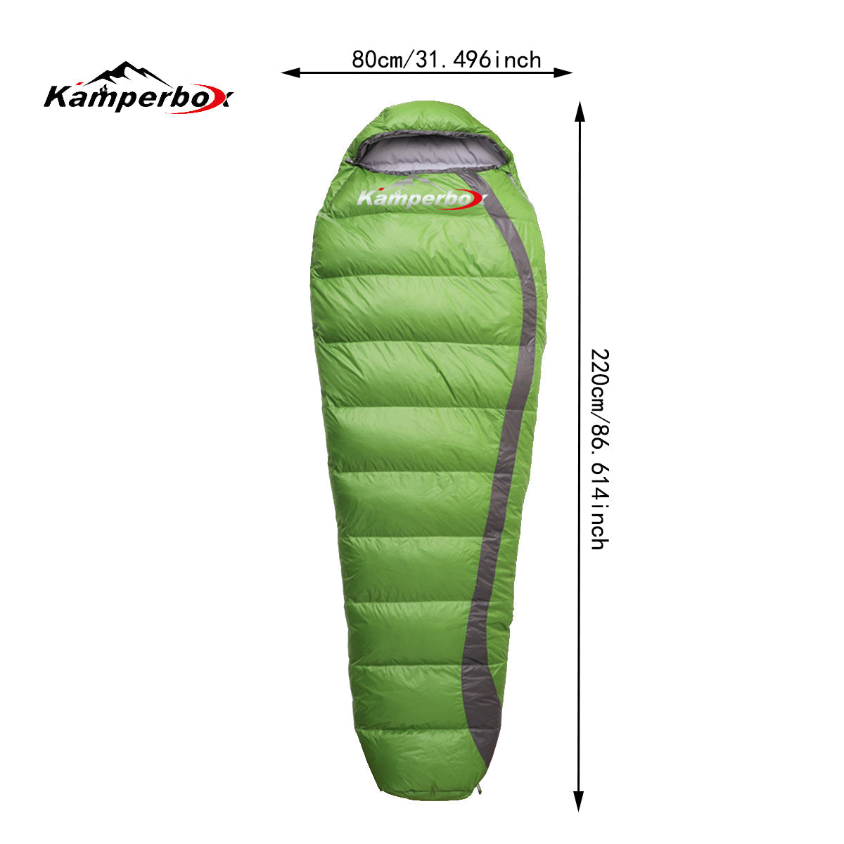 Ultralight White Duck Down Sleeping Bag – Comfort Rated to 5°C / 41°F