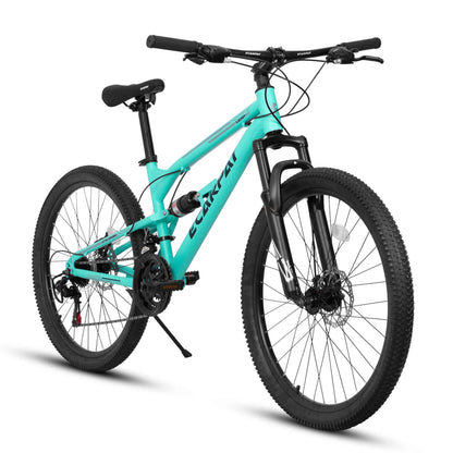 26" Adult Mountain Bike | 21-Speed, Dual Shock Absorption & Disc Brakes