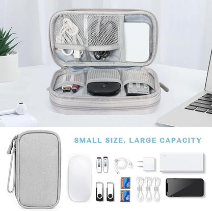 üî•Travel Cable Organizer Pouch, Double Layers All-in-One Storage Bag for Cord
