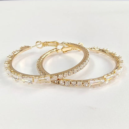 üíé ‚ú® Women's Sparkling CZ Hoop Earrings ‚Äì Micro-Paved, Lightweight Copper & Bold Design ‚Äì Elegant, Versatile & Perfect Gift üí´