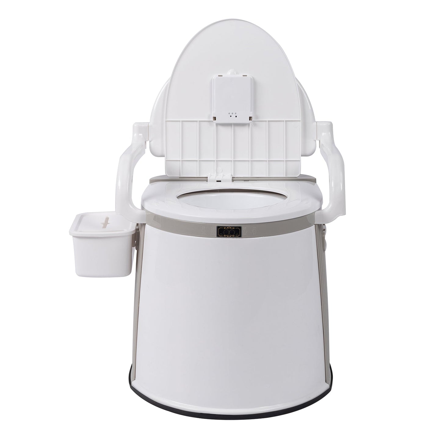 Portable Camping Toilet – 5-Gallon Bucket with Anti-Slip Strip, Handrails, Tissue Holder & Inner Barrel