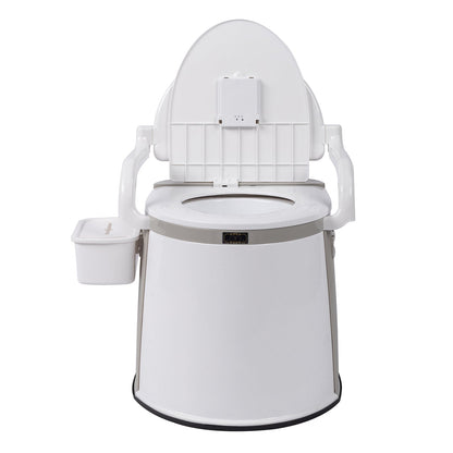 Portable Camping Toilet – 5-Gallon Bucket with Anti-Slip Strip, Handrails, Tissue Holder & Inner Barrel
