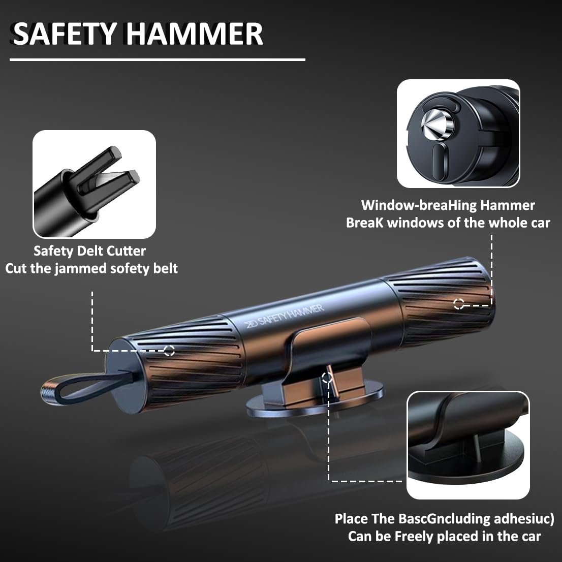 üèÜ 50K+ SOLD! Almost Gone-‚ö°Safe Hammer Glass Breaker Under Water