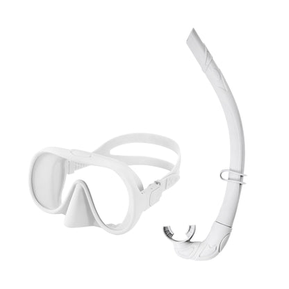 Large-Frame Anti-Fog Swim Goggles with Snorkel – Snorkeling Set