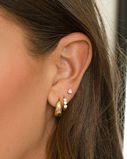15mm Chunky Huggie Hoops