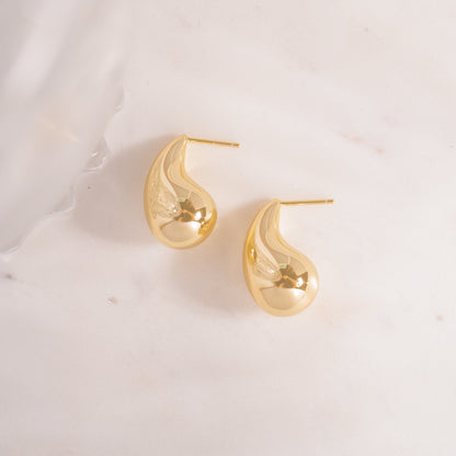 Tear Drop Hoop Earrings