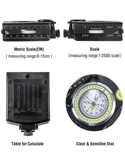 Dailyardtool¬Æ Multifunctional Military Aiming Navigation Compass Compass
