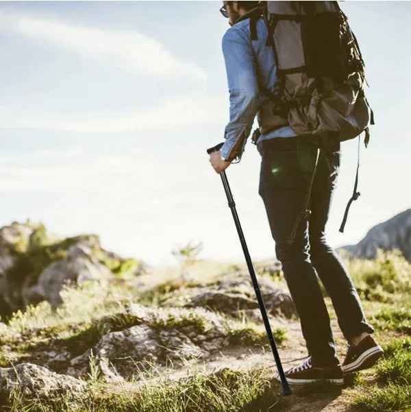 Foldable Aluminum Walking Cane – Adjustable Height, Lightweight & Anti-Slip