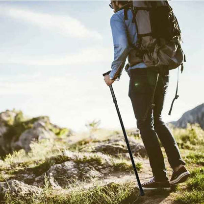 Foldable Aluminum Walking Cane – Adjustable Height, Lightweight & Anti-Slip