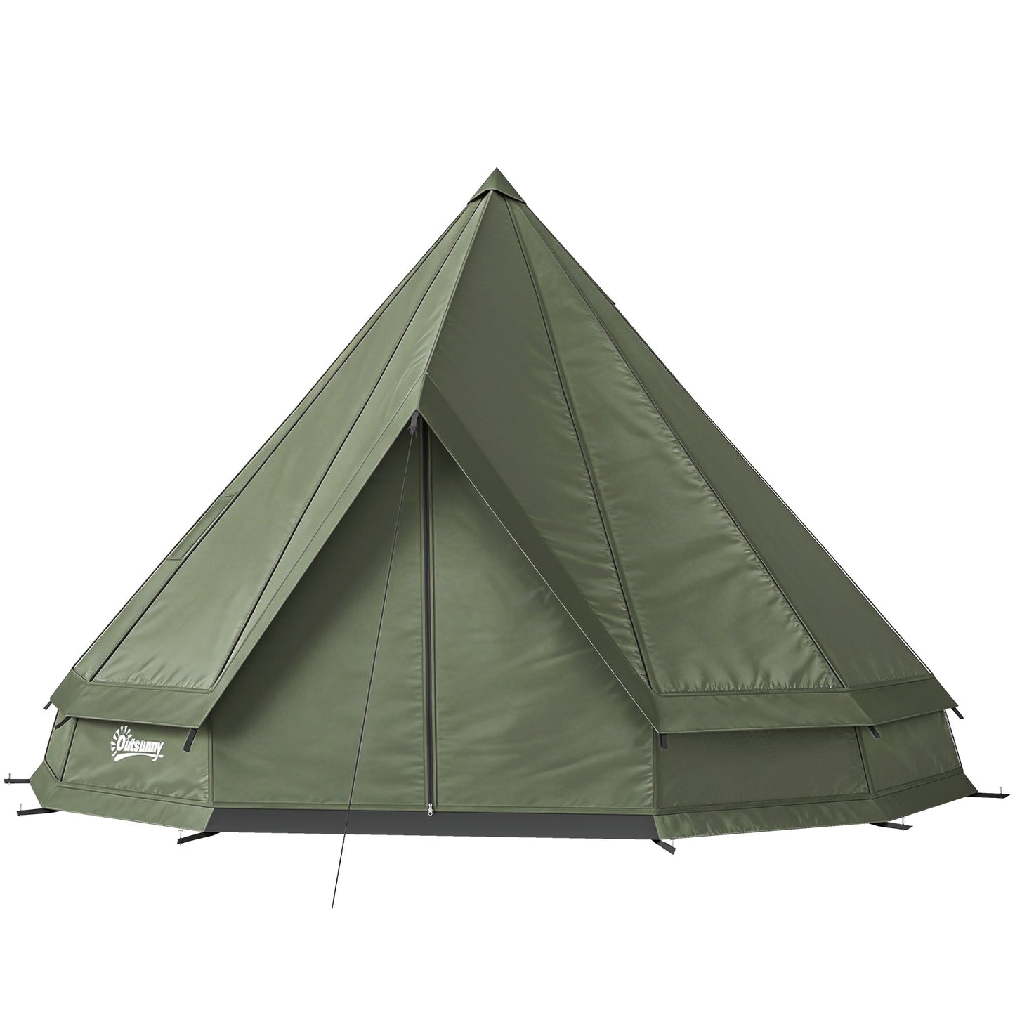 4-6 Person Teepee Tent with Stove Jack – 4-Season Hot Tent
