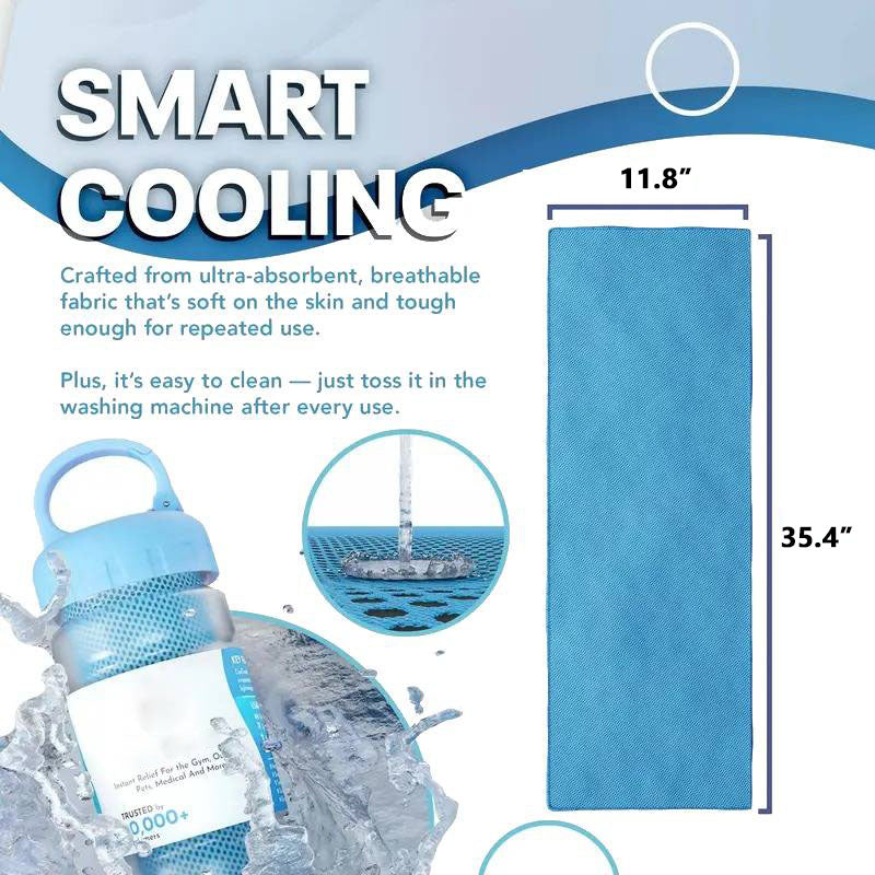 ‚ùÑÔ∏è Instant Cooling Towel ‚Äì Quick Dry Sports Towel for Gym, Travel & Outdoor Activities