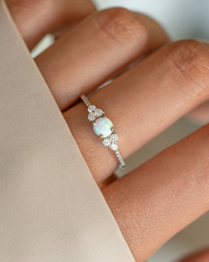 Dainty Opal Ring