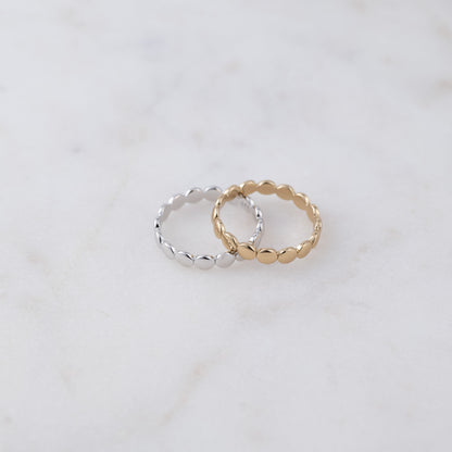 Flat Beaded Ring