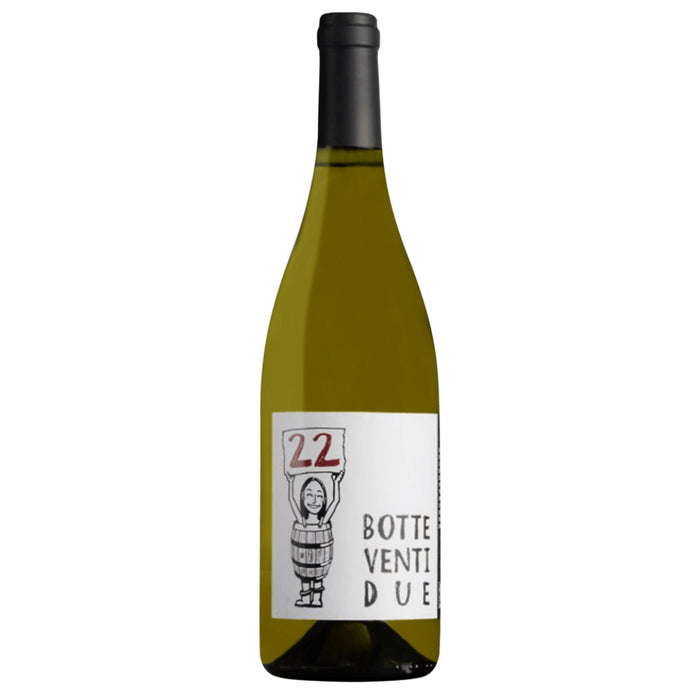 Damiano Ciolli white wine bottle with Botte Ventidue label, 2021