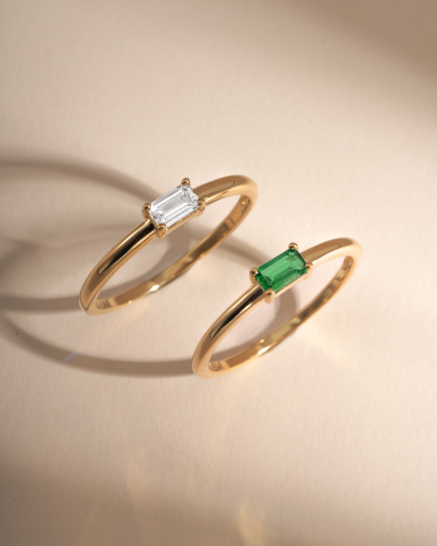 Emerald Lori Baguette Ring