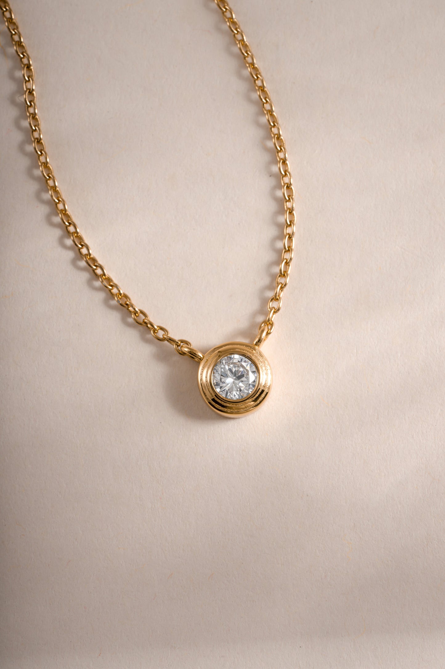 Tiny Bezel Necklace
