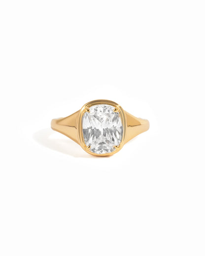 Elongated Cushion Ring