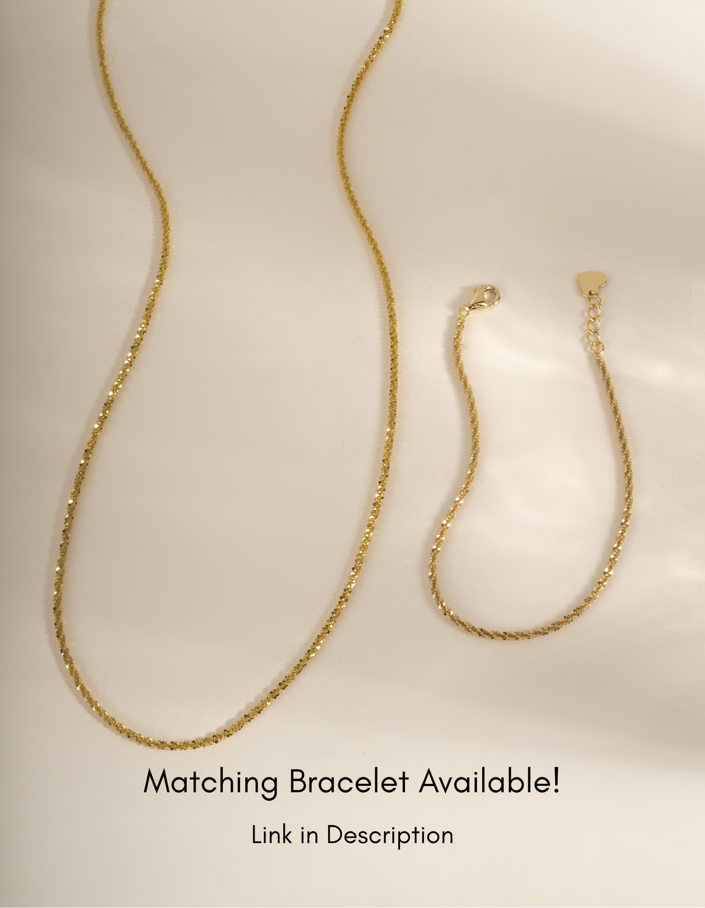 Diamond Cut Rope Chain Necklace