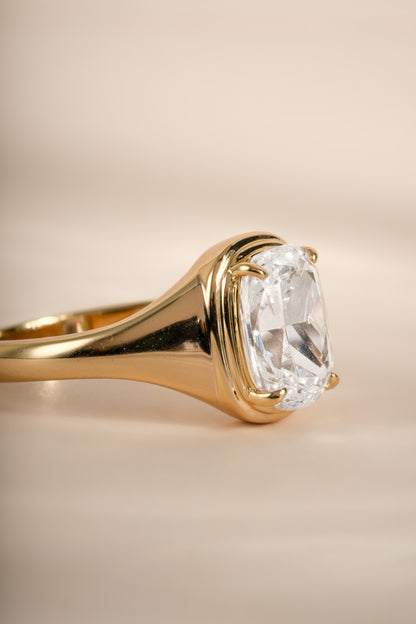 Elongated Cushion Ring