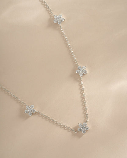 Diamond Flower Necklace