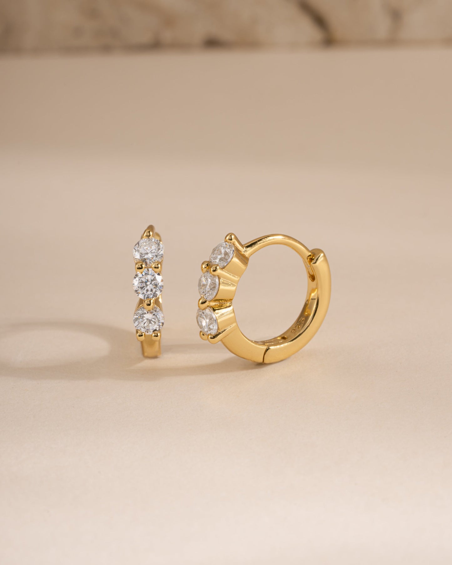 8mm Stacy Hoop Earrings