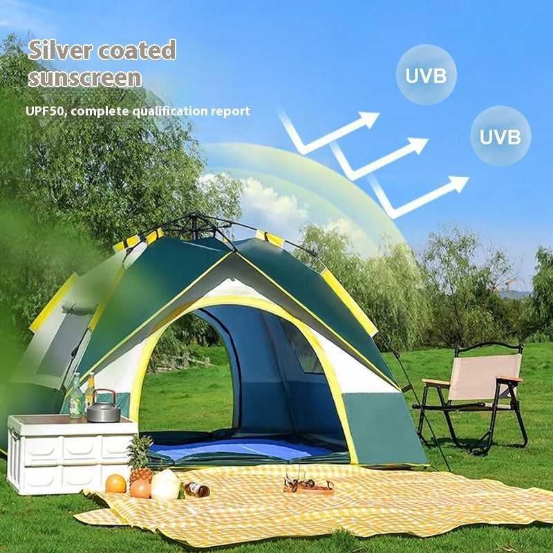 4-Season Automatic Pop-Up Camping Tent – 2-Person or 3–4 Person