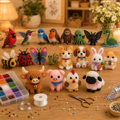 üßµ‚ú®DIY Petite 3D Beaded Animal Craft Kit