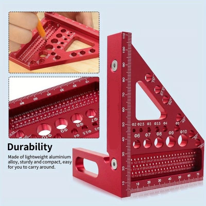 Dailyardtool¬Æ 3D Multi-angle Carpenter Square Scriber
