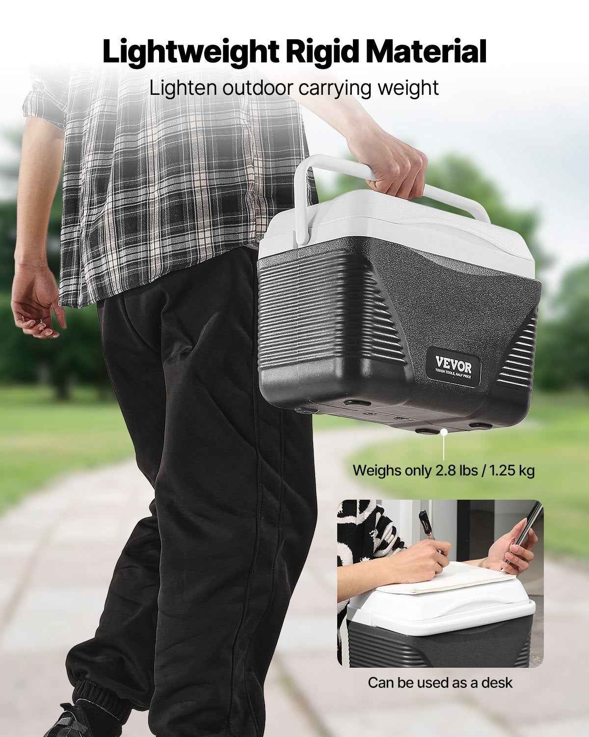Portable Hard Cooler 8.5QT | 12-Can Capacity