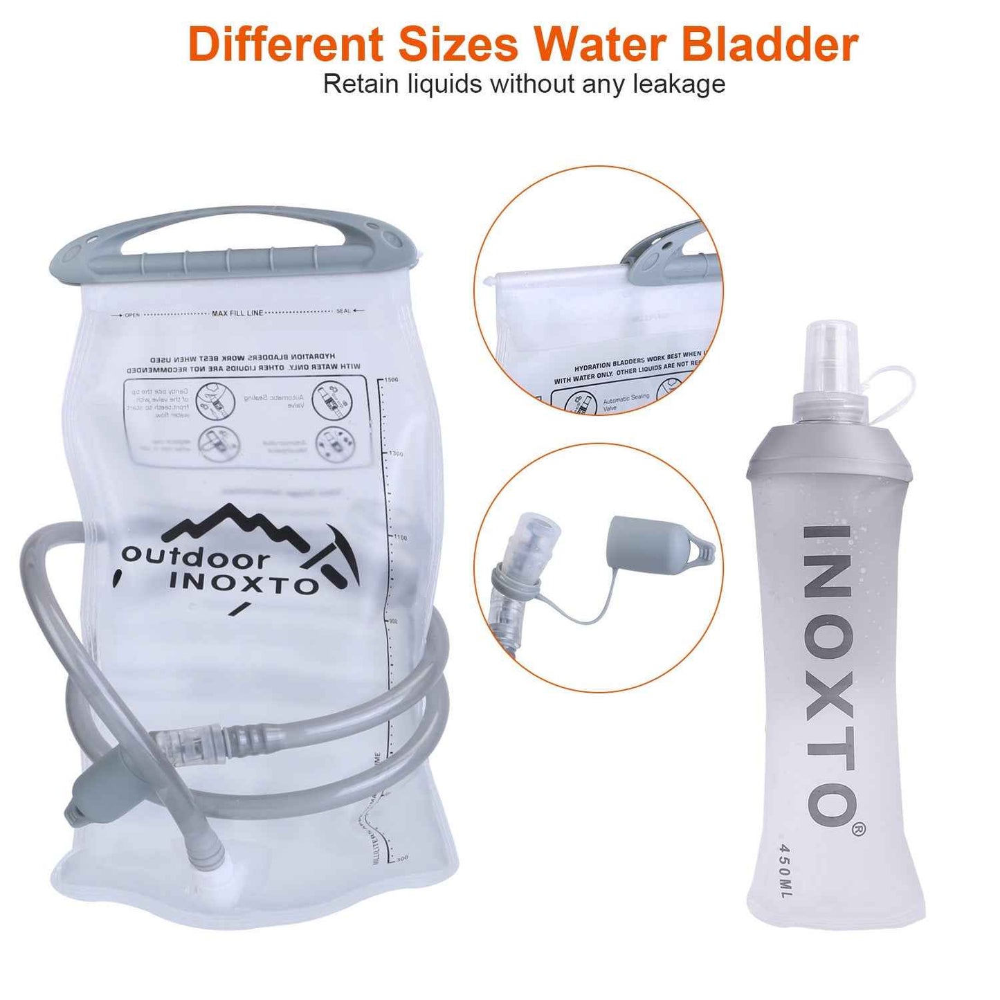 Running Hydration Vest – 5L, 3 Water Bladders, 6 Pockets, Reflective, Adjustable Fit