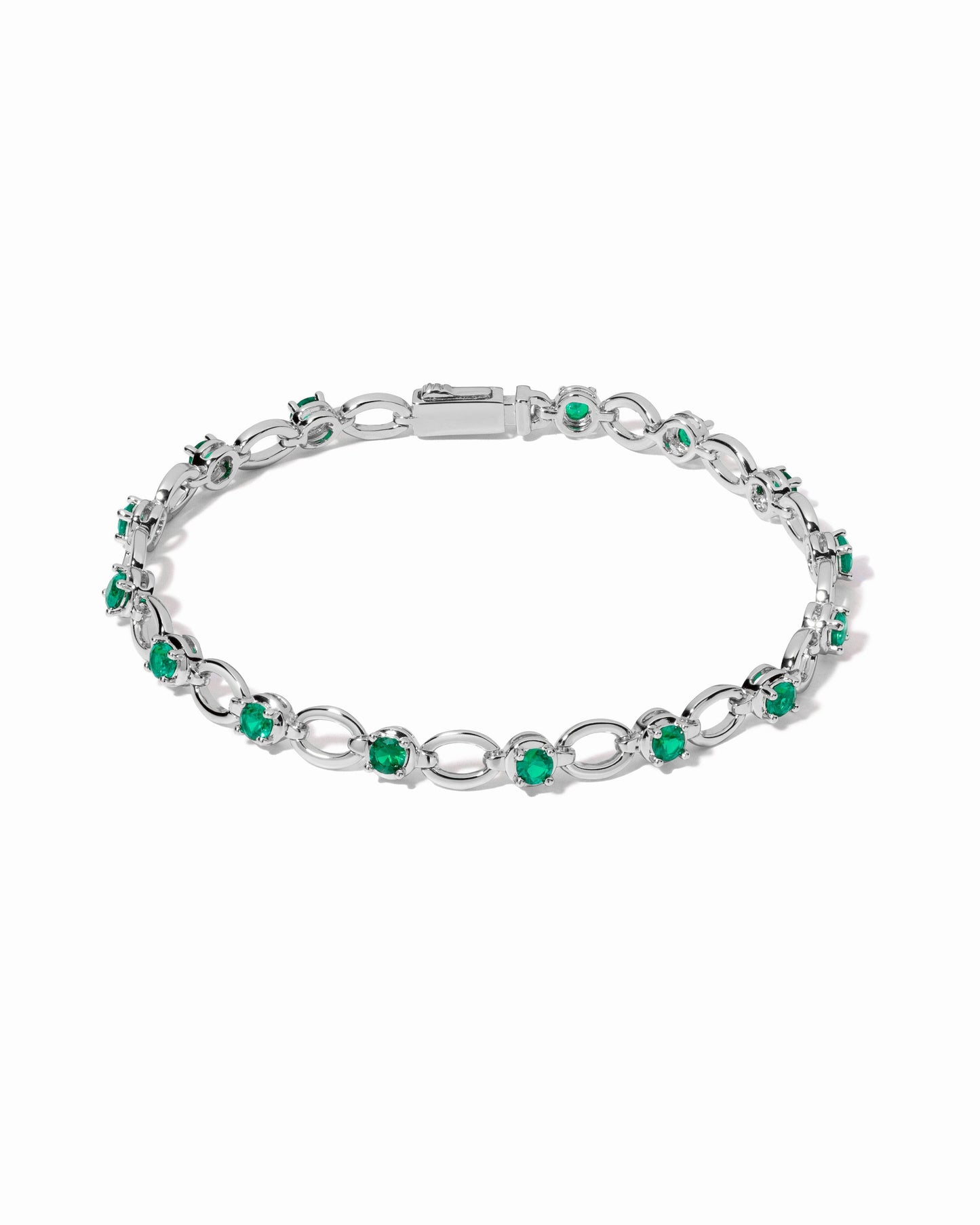 Emerald Lilly Tennis Bracelet