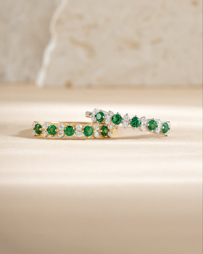 Emerald Stephanie Stacking Ring