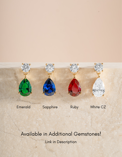 Camille Pear Drop Earrings