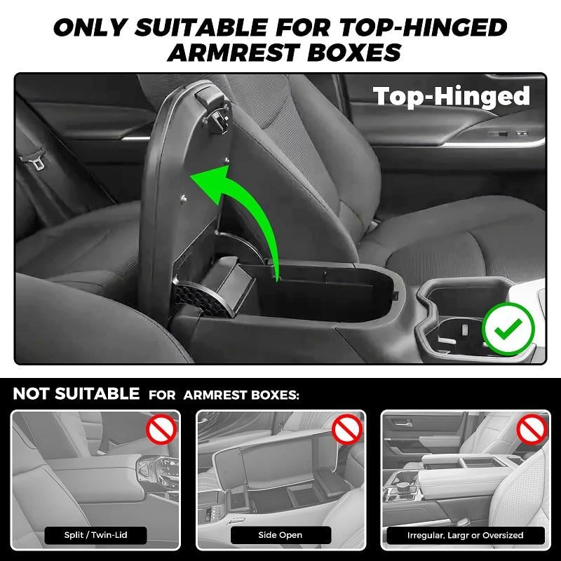 üî• Multifunctional PU Leather Car Armrest Box Mat
