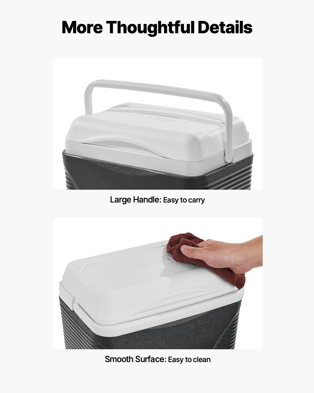 Portable Hard Cooler 8.5QT | 12-Can Capacity