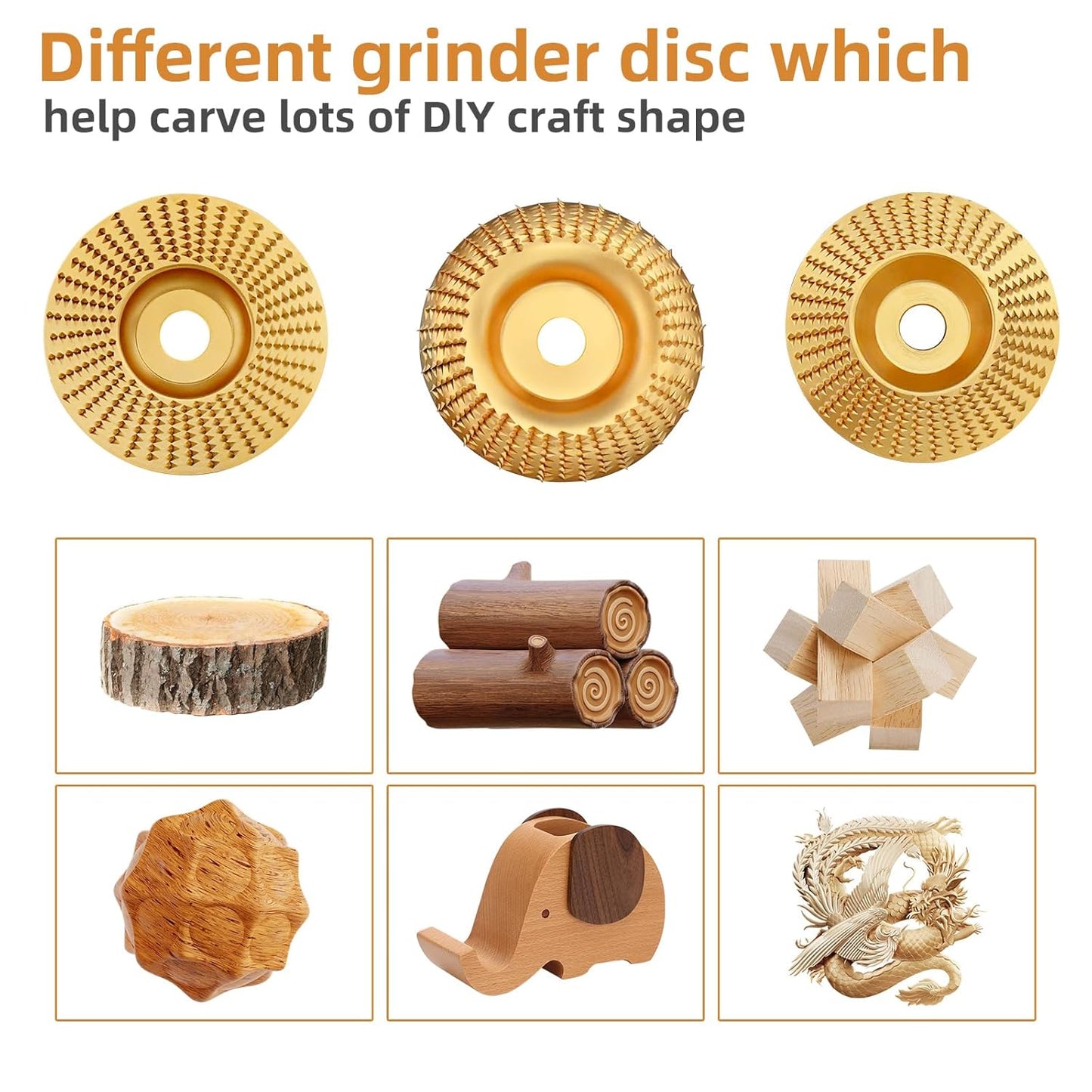 ‚öíÔ∏èHeavy-Duty Wood Carving Disc Set (3PCS)