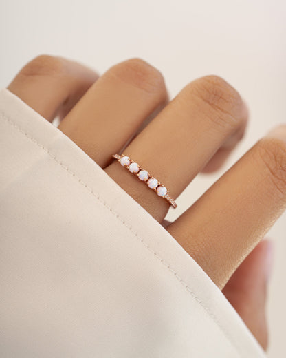 5 Stone Opal Ring