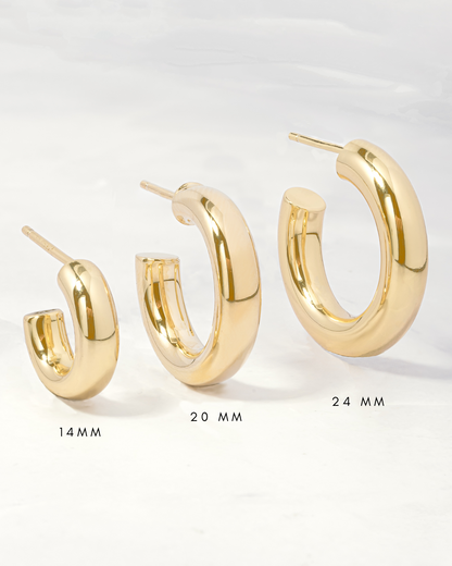 14mm Chunky Tube Hoops